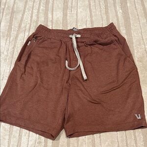Vuori Men's Athletic Shorts in Brown